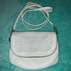Armani Small White Leather Purse